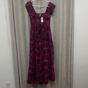 Pilcro Plum Purple/ Red Dress